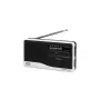 Radio Eltra model Asia White – draagbare FM-/MW-radio, net- en batterijvoeding