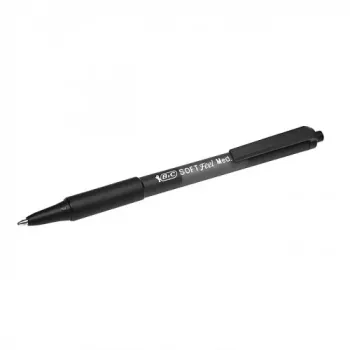 BIC balpen SOFTFEEL CLIC 1,0 mm, zwart, 1 stuks 914360