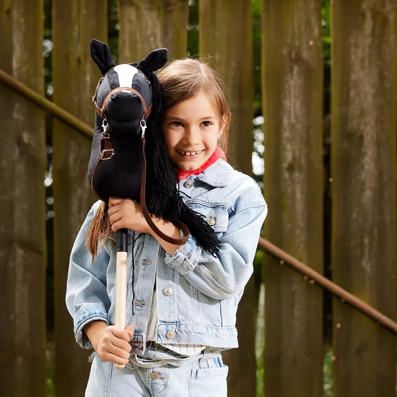 Hobby Horse stokpaard HOPPIHORSE A3 zwart