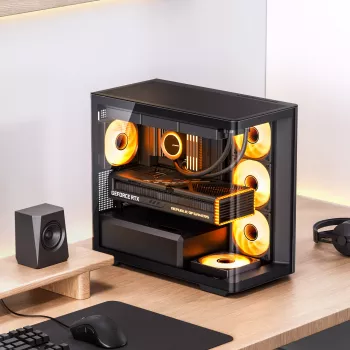 Computerbehuizing Jonsbo D300 ATX zwart