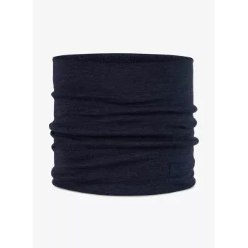 Halswarmer Buff merinowol naadloos indigo voor volwassenen — model 113018.785.10.00