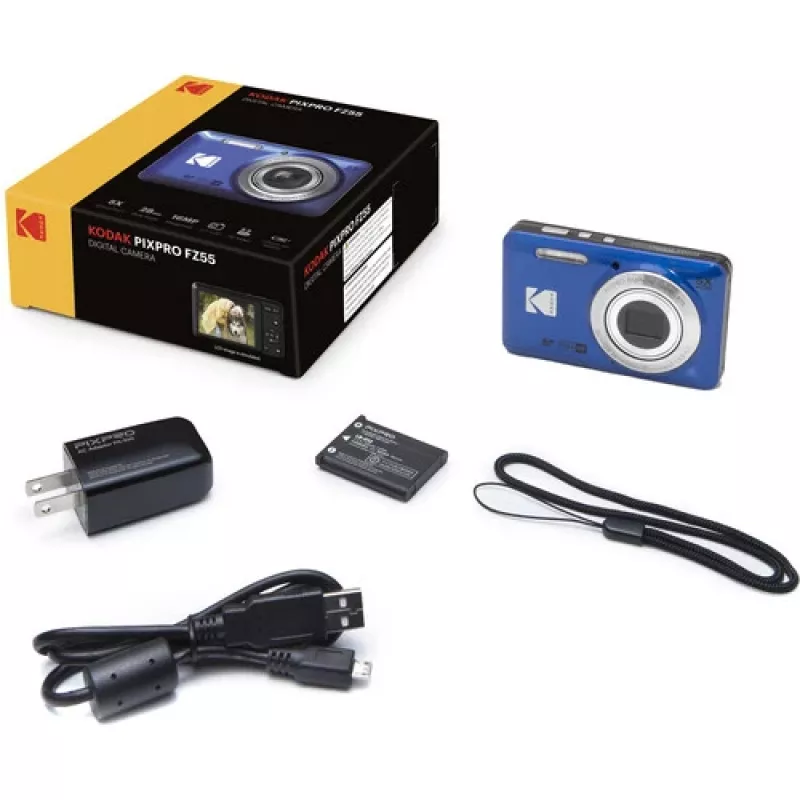 Kodak PIXPRO FZ55 1/2,3 compactcamera 16 MP CMOS 4608 x 3456 pixel blauw (FZ55BL)