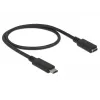 USB-kabel DeLOCK 85532 USB 3.2 Gen 1 0,5 m USB-C zwart