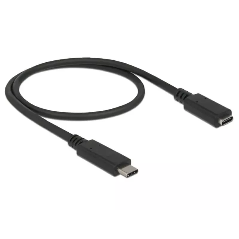 USB-kabel DeLOCK 85532 USB 3.2 Gen 1 0,5 m USB-C zwart