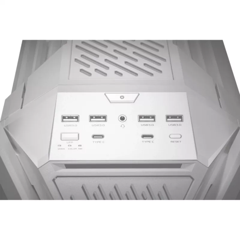 ASUS ROG GR701 Hyperion White, pc, wit, ATX, EATX, micro ATX, Mini-ITX, aluminium, multi, front