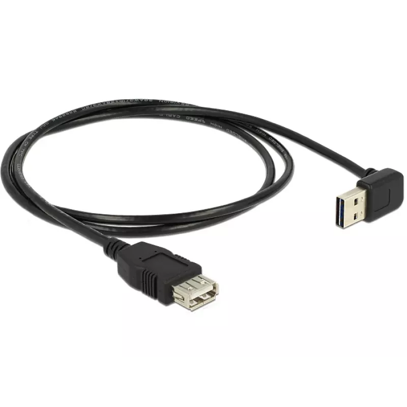 USB-kabel DeLOCK 1 m USB 2.0-A naar USB 2.0-A zwart
