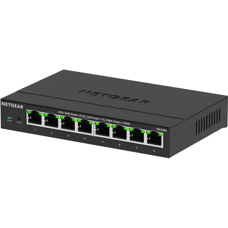 NETGEAR MS308E unmanaged 2.5G Ethernet (100/1000/2500) zwart