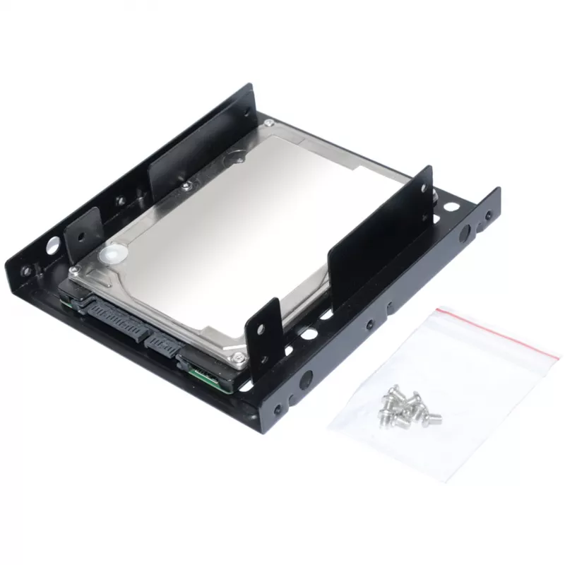 Montageframe ultron intern 2x2.5 SSD/HDD metaal zwart (377215)