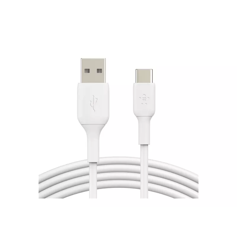 Kabel PVC USB-C naar USB-A 15 cm wit