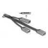 DeLOCK 64303 USB 3.2 Gen 1 Type-C Hub 5000 Mbit/s Grijs