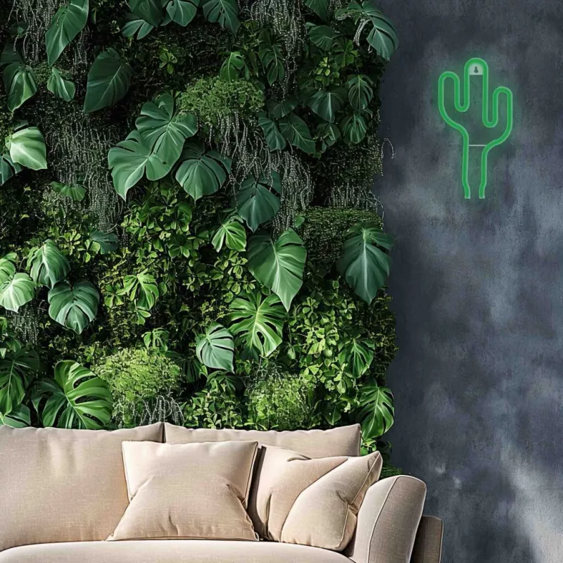 Neonlicht MANTA SNL74GN cactusgroen — decoratief neonbord, model SNL74GN
