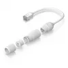Netwerkkabel Ubiquiti UACC-Cable-Extender-C6A RJ-45 Cat6a 0,185 m wit