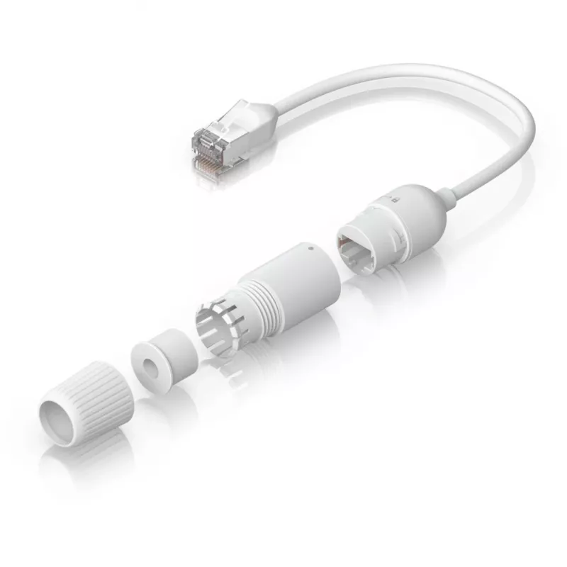 Netwerkkabel Ubiquiti UACC-Cable-Extender-C6A RJ-45 Cat6a 0,185 m wit