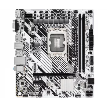 Moederbord ASRock H610M-HDV/M.2+ D5 — Intel H610, LGA 1700, microATX, 2× DDR5 DIMM, M.2, HDMI 2.1, DP 1.4