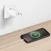 Dubbele USB-stopcontactadapter 65W, 2xUSB-C, wit