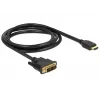Videokabel-adapter DeLOCK 85583 1,5 m DVI-D HDMI Type-A zwart