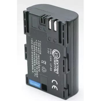 Oplaadbare camera-accu Extra Digital LP-E6, 1865 mAh, voor Canon-compatibele apparaten