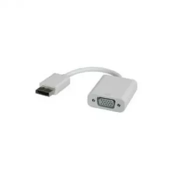DisplayPort-VGA-adapter, DP ST - VGA BU, VGA D-Sub, DisplayPort, stekker, bus, wit