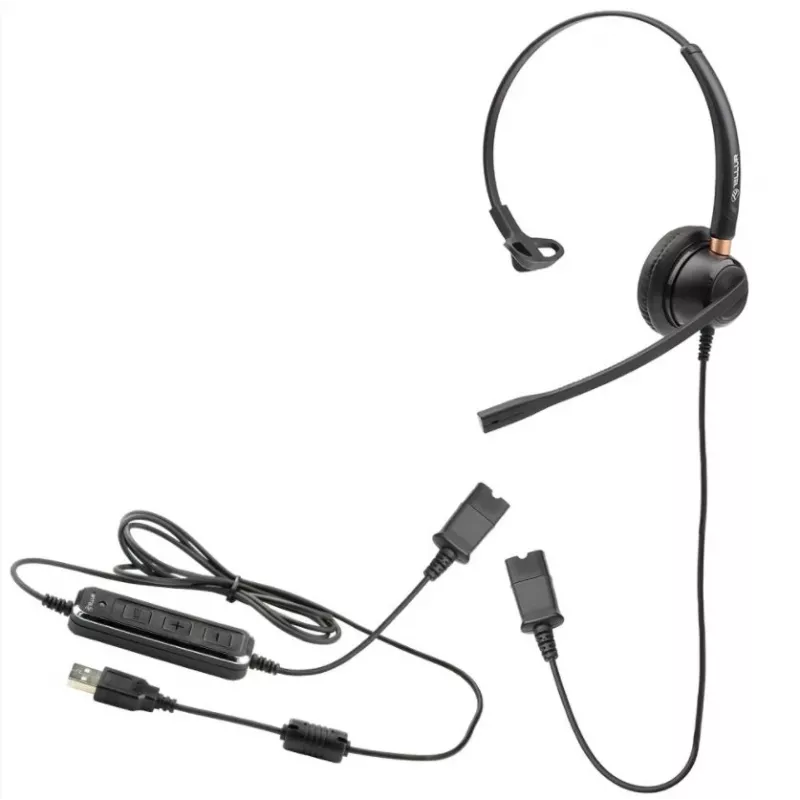 Headset Tellur Voice 510N monauraal USB zwart