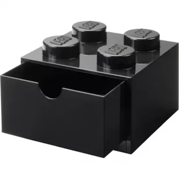 LEGO bureaulade 4, opbergbox zwart, noppen