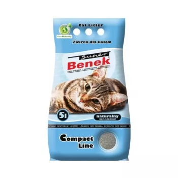 Klontvormende kattenbakvulling Super Benek Certech Compact, bentonietkorrels, 5 l, snel absorberend, geurneutralisering