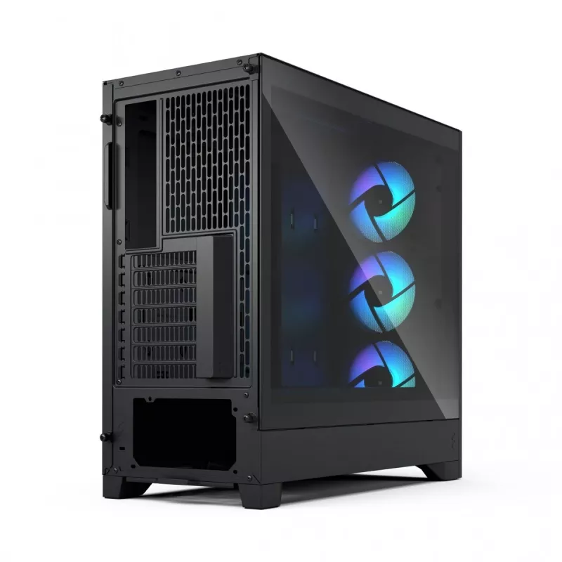 Fractal Design Pop 2 Air zwart Solid midi-tower pc-behuizing — ATX-ondersteuning, 3x 120 mm frontventilatoren, 2,5/3,5-inch drive bays, 215×481×462 mm