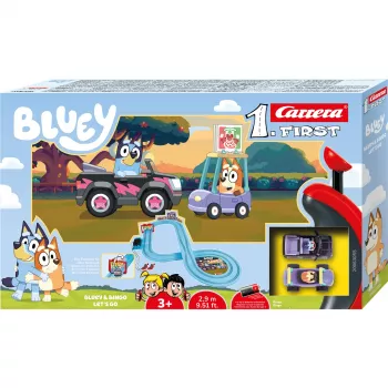 Opblaasbaar kinderbadje CARRERA Bluey & Bingo Let's Go 2,9 m