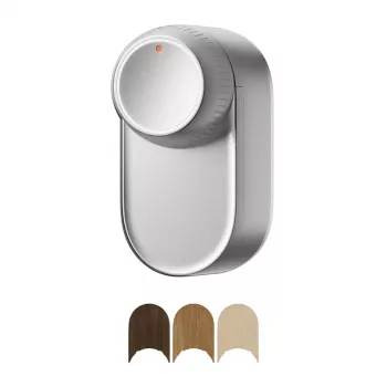 Slim deurslot SwitchBot W5600000S zilver – Bluetooth-connectiviteit, compatibel met standaard insteeksloten