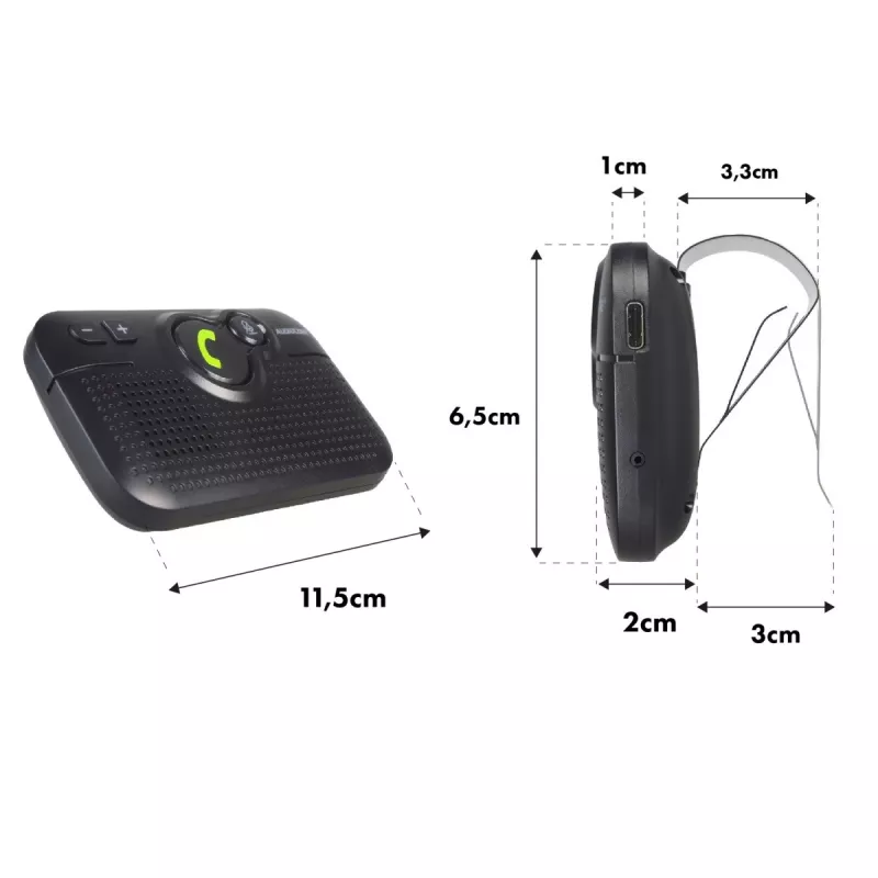 Headset Audiocore auto-carkit BT 5.0 A2DP autostart AC47