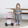 Speelgoedpoetswagen CASDON Hetty kinderhuishoudapparaat roze