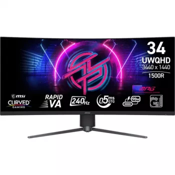 Monitor MSI MPG 346CQRFDE X24 34 inch curved Rapid VA 3440 x 1440