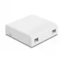 DeLOCK glasvezel-aansluitdoos 2 x SC simplex LC duplex wit