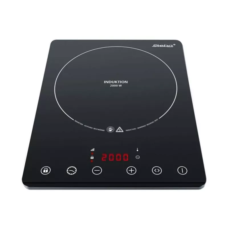 Inductiekookplaat Steba IK 65 slank zwart, 1 zone, touchbediening