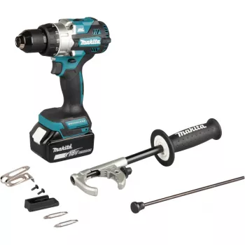 Accu-slagboormachine DHP492RTJ, 18Volt (blauw/zwart, 2x lithium-ion-accu 5,0Ah, MAKPAC Gr.2)