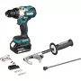Accu-slagboormachine DHP492RTJ, 18Volt (blauw/zwart, 2x lithium-ion-accu 5,0Ah, MAKPAC Gr.2)