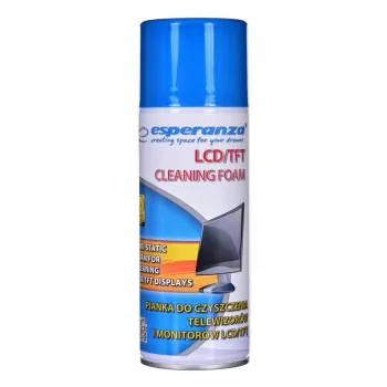 Reinigingsschuim voor apparatuur ESPERANZA ES119 — 400 ml voor LCD/TFT/plasmaschermen, Meerkleurig