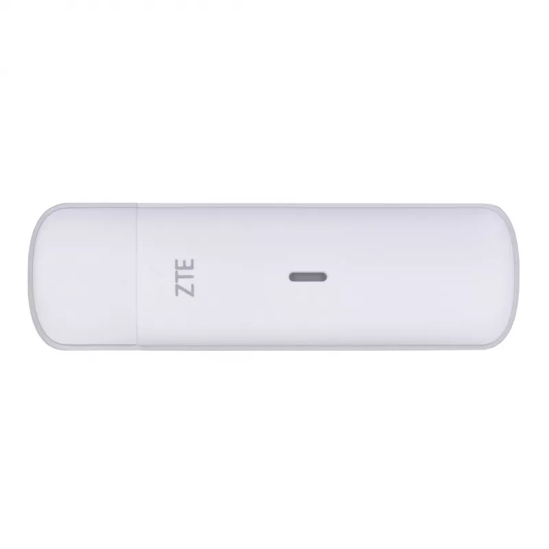 USB-mobielmodem ZTE MF833N, draagbare USB-formfactor, 4G LTE-FDD/TDD tot 150 Mbit/s, HSUPA/2G-ondersteuning, microSD-slot, wit