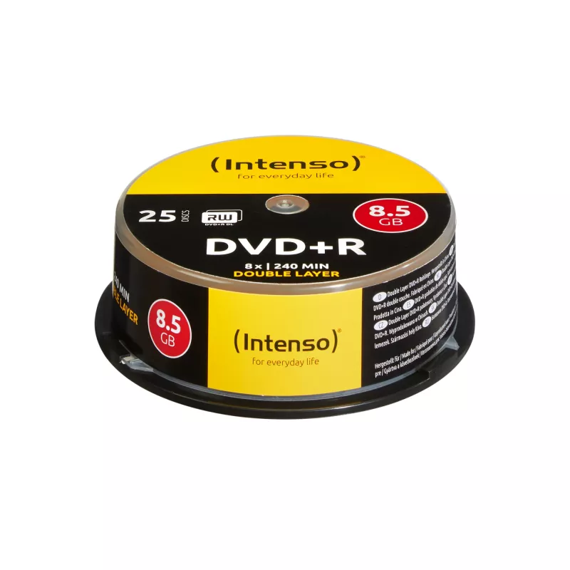 DVD+R DL Intenso 8,5 GB 8x Double Layer 25 stuks