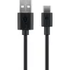 Goobay | USB-C laad- en synchronisatiekabel (USB-A > USB-C) | 38675 | zwart | RJ-45 | RJ-45 90°