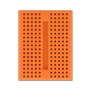 Breadboard DELOCK 18319, kunststof prototyping-board, oranje, 36×46×10 mm