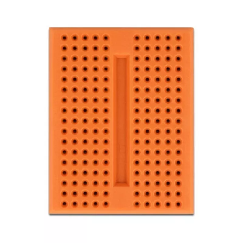 Breadboard DELOCK 18319, kunststof prototyping-board, oranje, 36×46×10 mm