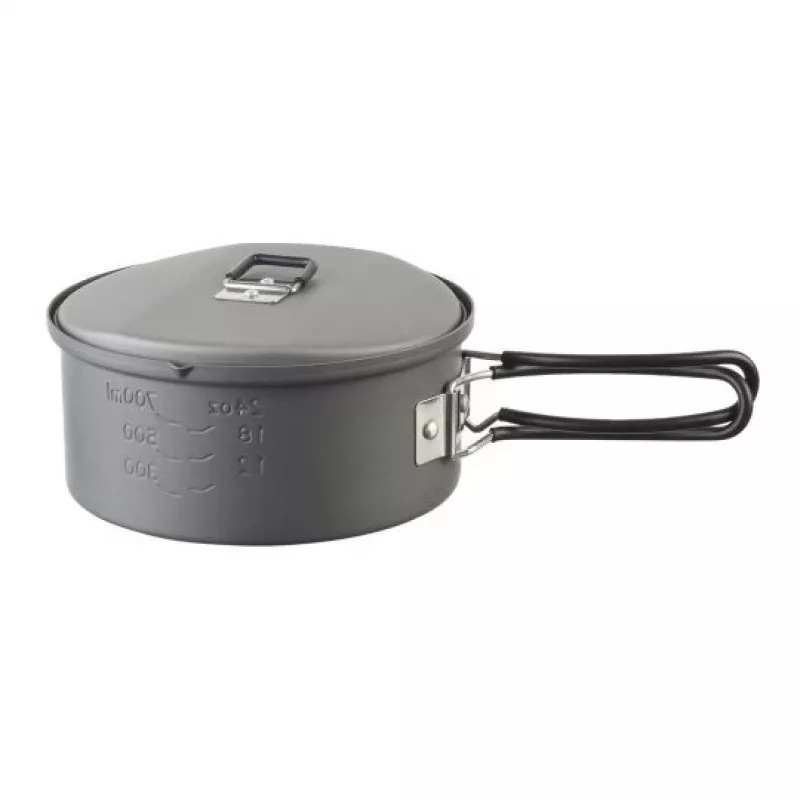 ESBIT PT1100HA Campingkookgerei – aluminium pan 1,1 L, Ø14,8 cm, 227 g, zwart