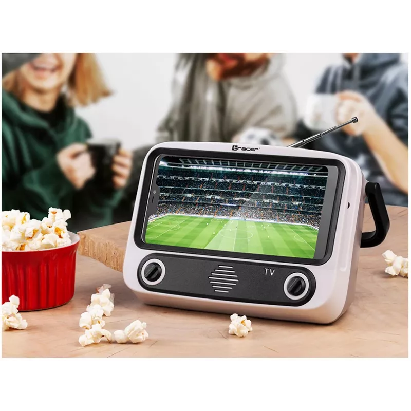 Mobiele standaard TRACER T-MLX48046 met Bluetooth-luidspreker, verstelbare telefoon-/tablethouder