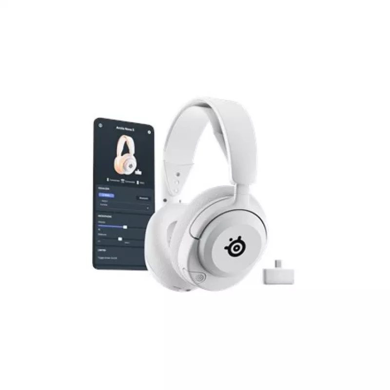 Steelseries Arctis Nova 5P Wireless headset hoofdband gaming USB Type-C Bluetooth wit