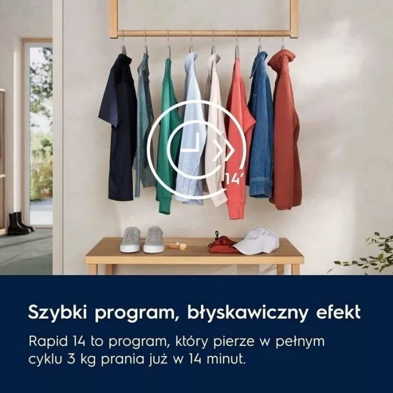 Vrijstaande wasmachine Electrolux EW6F2484P, 8 kg, 1400 t/min, energie-efficiëntieklasse A, 53 l trommel