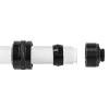 Fitting Alphacool 17473 — messing 23 mm hoogte, 26 mm diameter, zwart
