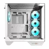 Darkflash DY470 pc-behuizing (wit) + 4 ventilatoren