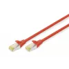 Netwerkkabel Digitus CAT 6A S/FTP RJ-45 Cat6a 2m rood