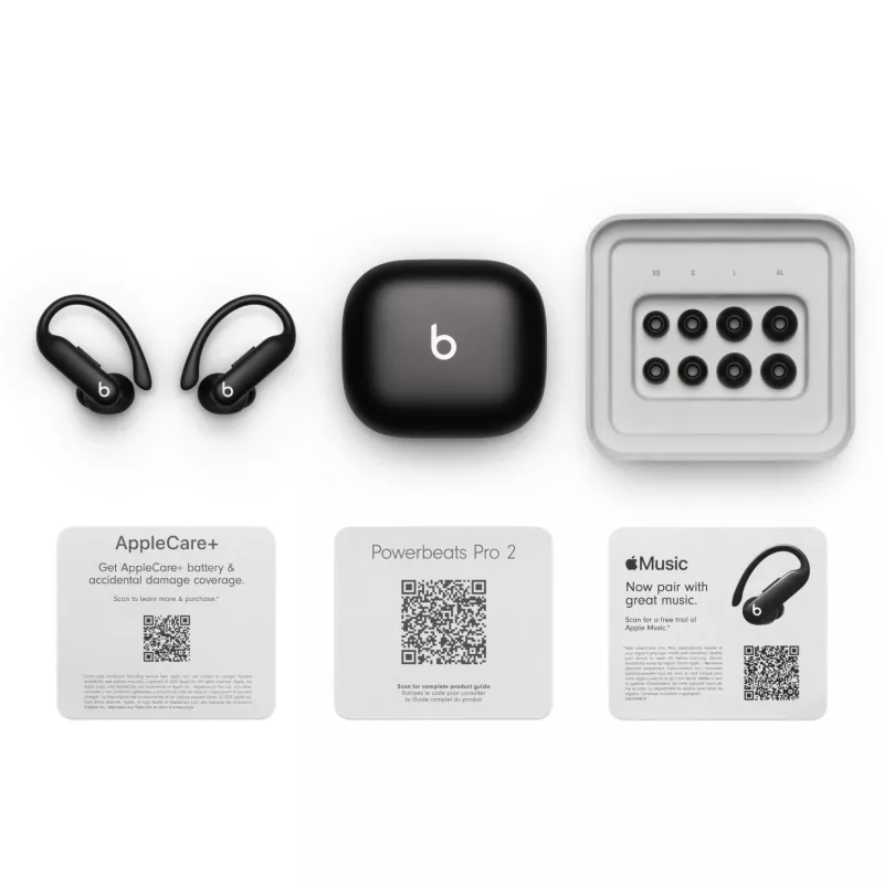 Beats Powerbeats Pro 2 koptelefoon, diamantzwart, in-ear, draadloos, MX723ZM/A