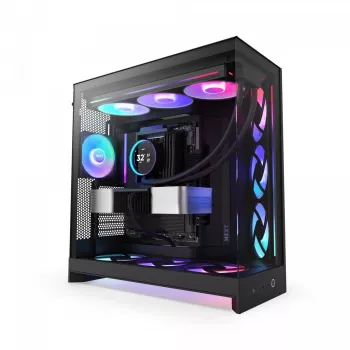 Pc-behuizing NZXT H9 Flow RGB midi-tower zwart